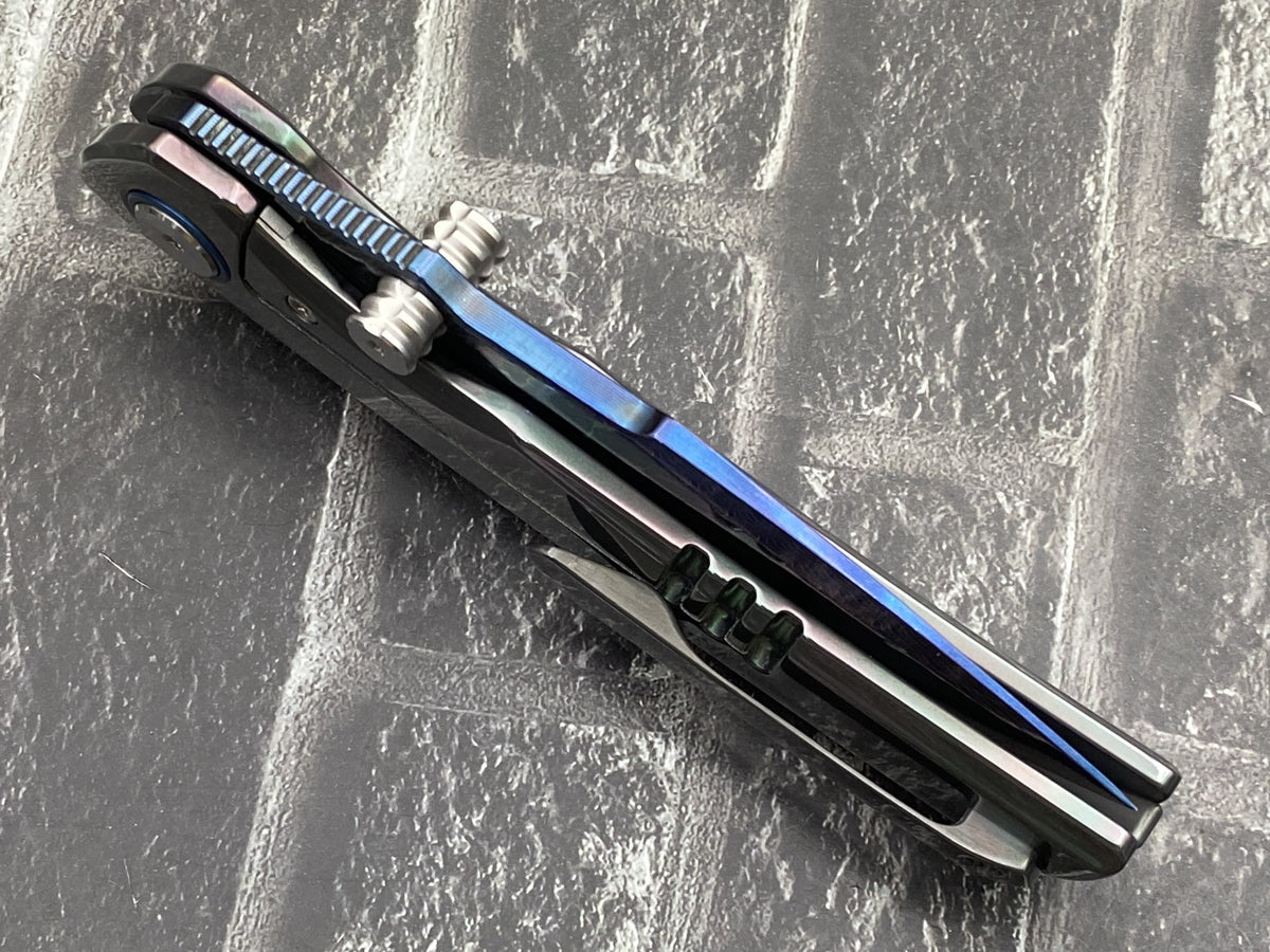 Sixleaf SL-111-FD-Zirconium Folding Knife Forging Damascus Blade Zirconium Handle Pocket Knife